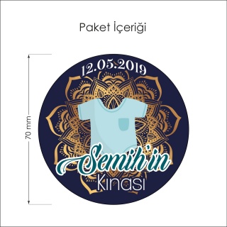 Bebek Kinasi Artikel 50 Adet Lacivert Erkek Bebek Kinasi Sticker