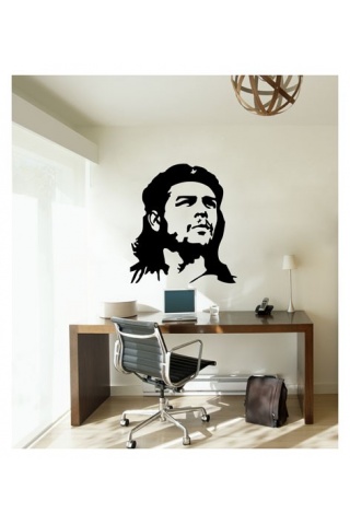 Che Guevara-1 Kadife Duvar Sticker 46X51 Cm