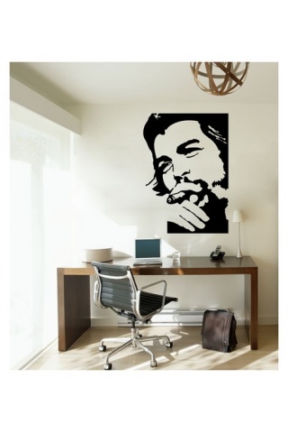 Che Guevara-2 Kadife Duvar Sticker 45,8X64 Cm