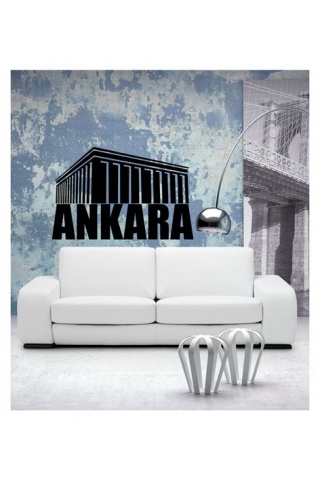 Ankara Kadife Duvar Sticker 92X60 Cm