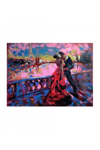 Romantic Kiss Kanvas Tablo 50X70 Cm