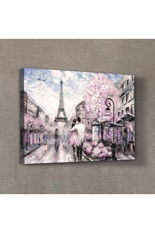 Walking on Paris 50x70 cm Kanvas Tablo