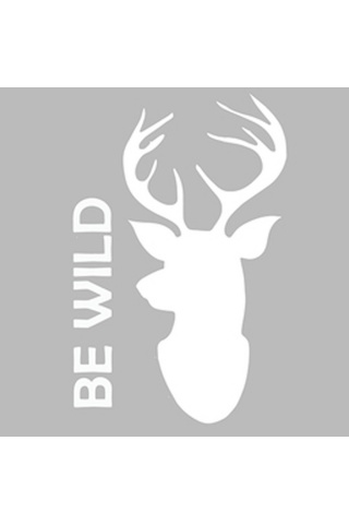 Be Wild Stencil Boyama şablonu 30x30 cm, Duvar Stencil, Fayans Stencil, Mobilya Stencil