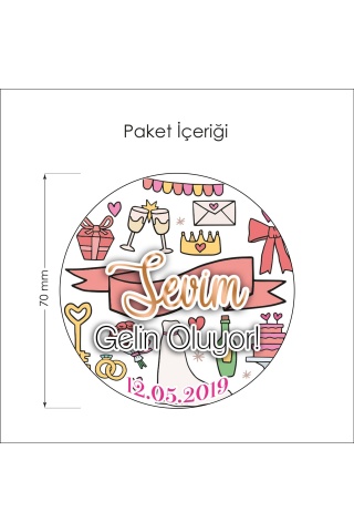 50 Adet Parti Doodle-2 Bekarlığa Veda Stickerı