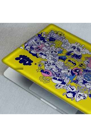 Doodle-4 Notebook Sticker, Laptop sticker,, Hp Sticker, Asus Sticker, 15.6 inç Sticker