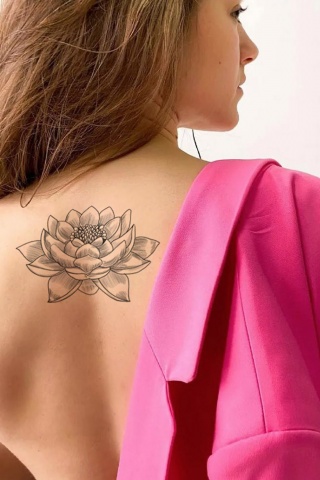 Lotus-2 Geçici Dövme,Geçici Tattoo ,Vücut Dövme,Kol Bilek Dövme,Boyun Dövme,Sırt Dövme