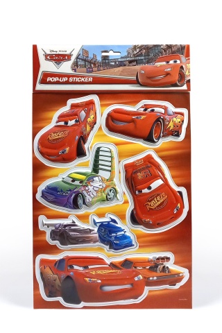 Disney Cars PVC Kabartma Çocuk Duvar Sticker-1