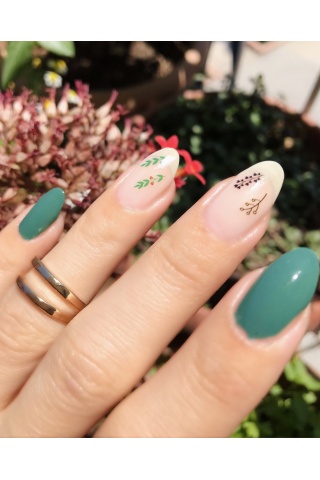 Leaf Tırnak Dövmesi,Tırnak Tattoo,Nail Art ,Tırnak Sticker